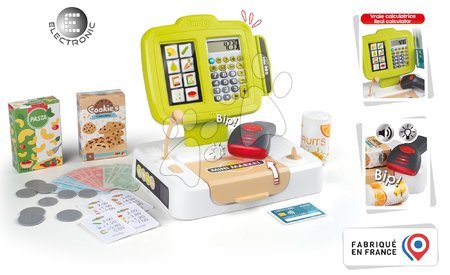 Obchody pro děti - Registrační pokladna s elektronickými funkcemi Small Cash Register Smoby - 4