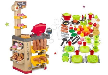 Negozi per bambini set - Set panetteria con pasticcini Baguette&Croissant Bakery Smoby 