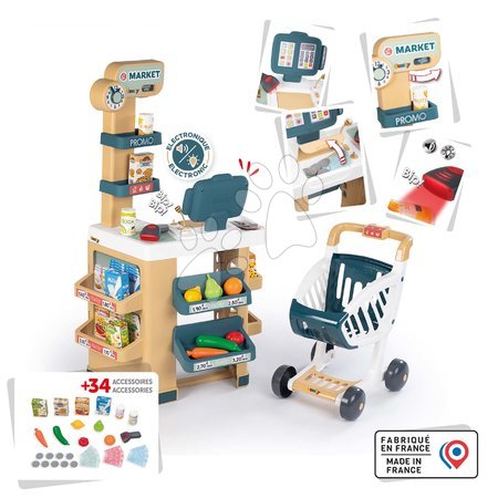 Shop sets - Store and workshop with the Market Smoby drill - 7