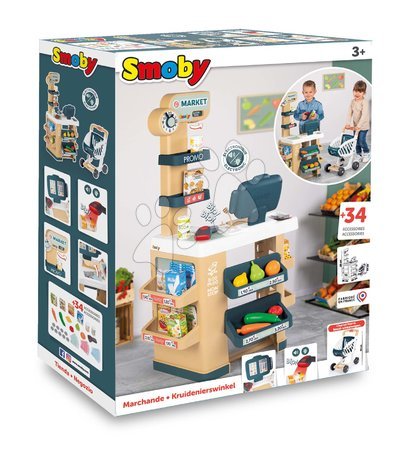 Play kitchen sets - Set kuchynka a obchod Market Tefal Studio Kitchen 360° Smoby - 20