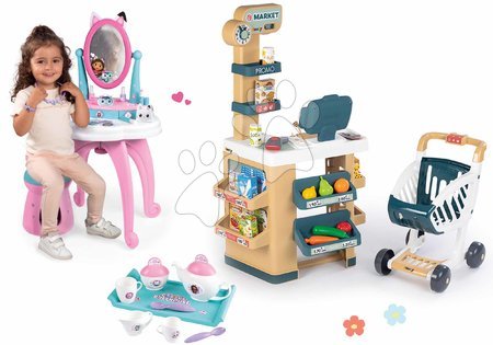 3 - 6 years - Set shop and cosmetic table Gabby Market Smoby