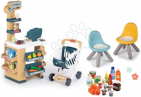 Magasins pour enfants - Magasin avec des chaises pour les clients Market Smoby