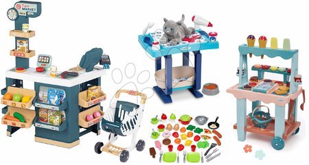 3 - 6 years - Set electronic shop and babysitting corner Super Market Smoby