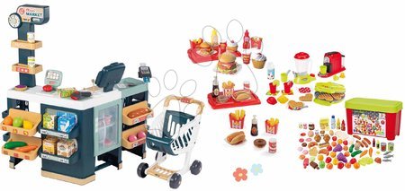 Pretend play sets - Set store mixed goods with waffle maker Maxi Market Smoby_1