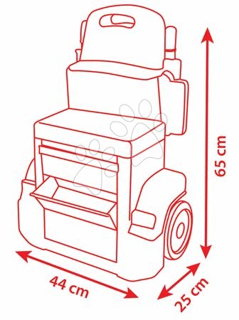 Játék szerelőasztalok - Szerelőműhely kerekeken Verdák Mack Truck Smoby - 11