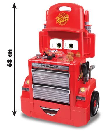 Játék szerelőasztalok - Szerelőműhely kerekeken Verdák Mack Truck Smoby - 9