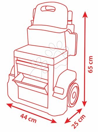 Pracovní dětská dílna - Pracovní dílna Mack Truck s autem Flash McQueen Cars XRS Smoby - 5