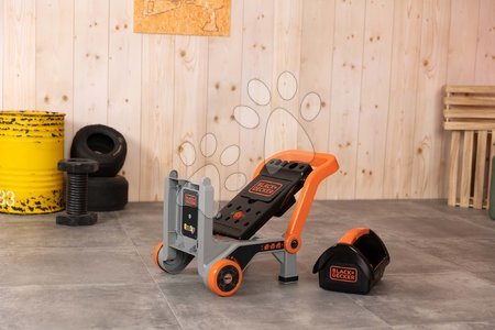 Kinderwerkstatt - Faltbare Werkstatt auf Rädern Bricolo Devil Workmate 3in1 Black&Decker Smoby - 4