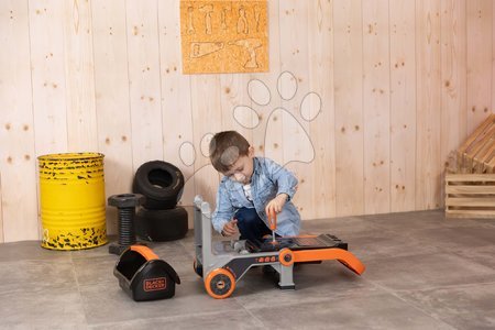 Taller infantil de trabajo - Taller de trabajo plegable con ruedas Bricolo Devil Workmate 3en1 Black&Decker Smoby - 6