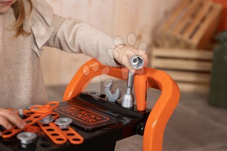 Kinderwerkstatt - Faltbare Werkstatt auf Rädern Bricolo Devil Workmate 3in1 Black&Decker Smoby - 9