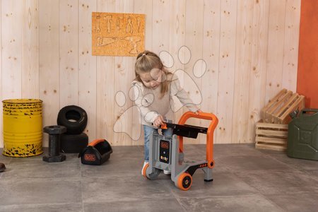 Kinderwerkstatt - Faltbare Werkstatt auf Rädern Bricolo Devil Workmate 3in1 Black&Decker Smoby - 14