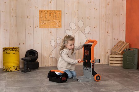 Kinderwerkstatt - Faltbare Werkstatt auf Rädern Bricolo Devil Workmate 3in1 Black&Decker Smoby - 17