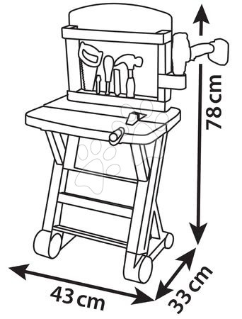 Bănci de lucru pentru copii - Atelier de lucru Black&Decker Premier Etabli Smoby - 3