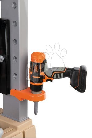 Játék szerelőasztalok - Szerelőműhely mechanikus fúróval Black&Decker Smoby - 4