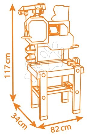 Dětská dílna sety - Set pracovní stůl Bricolo Center Bob the Builder Smoby - 23