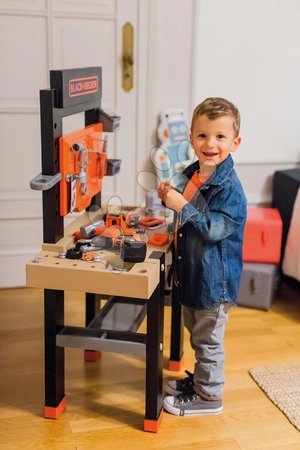 Atelier pour enfants - Atelier de travail avec perceuse mécanique Black&Decker Bricolo Center Workbench Smoby - 3