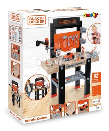 Atelier pour enfants - Atelier de travail avec perceuse mécanique Black&Decker Bricolo Center Workbench Smoby - 6