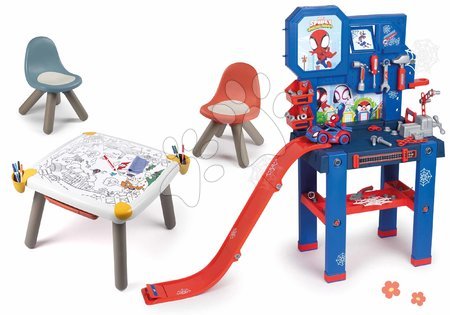 3 - 6 years - Set workbench and creative table Spidey Bricolo Center Smoby