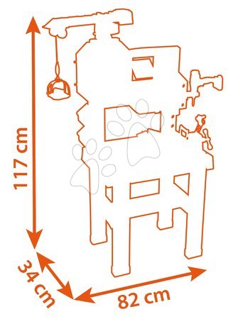 Játék szerelőasztalok - Munkaasztal funkcionális daruval Black&Decker Bricolo Builder Smoby - 7
