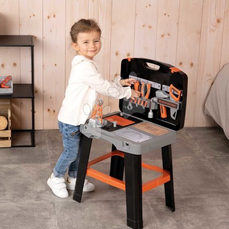 Pracovní dětská dílna - Pracovní dílna v kufříku 2v1 Bricolo Smart Workbench Black&Decker Smoby - 5