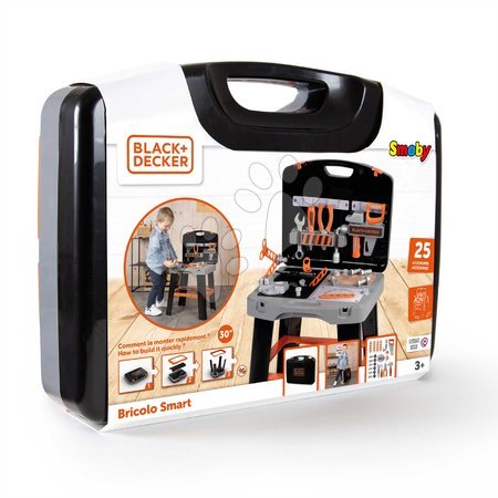 Pracovní dětská dílna - Pracovní dílna v kufříku 2v1 Bricolo Smart Workbench Black&Decker Smoby - 9