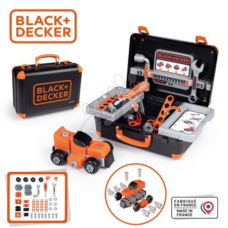 Pracovná detská dielňa - Pracovný kufrík Bricolo Box Black&Decker Smoby - 2