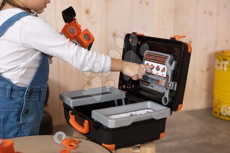 Pracovná detská dielňa - Pracovný kufrík Bricolo Box Black&Decker Smoby - 3