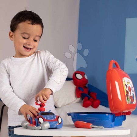 Szerszámok - Koffer szerelhető kisautóval Spidey Box Spidey Marvel Smoby - 4