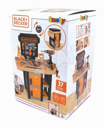 Pracovná detská dielňa - Pracovná dielňa Open Bricolo Workbench Black&Decker Smoby - 8