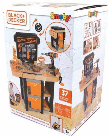 Pracovná detská dielňa - Pracovná dielňa Open Bricolo Workbench Black&Decker Smoby - 7