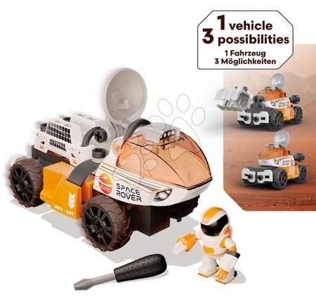 Building and construction toys - Stavebnica vesmírne autíčko 3v1 Space Rover Discovery Set Smoby