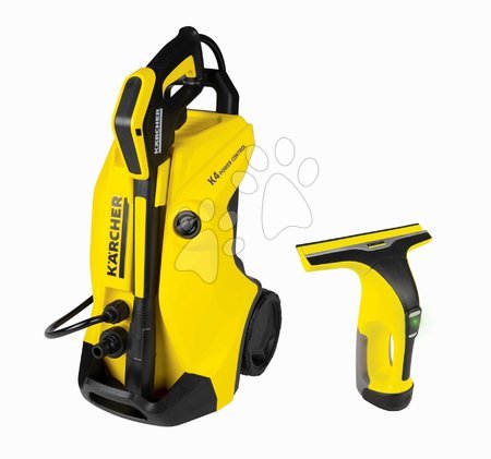 Detské upratovacie vozíky - Vozík s vysokotlakovým čističom Karcher High Pressure Trolley K4 Smoby