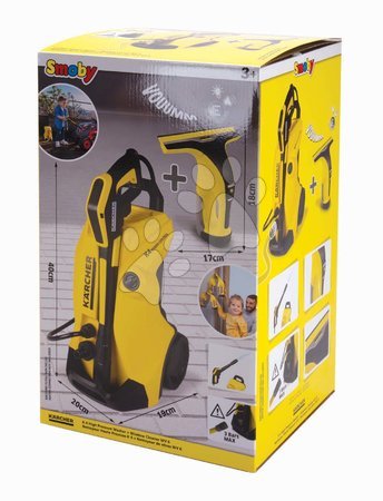 Detské upratovacie vozíky - Vozík s vysokotlakovým čističom Karcher High Pressure Trolley K4 Smoby - 6