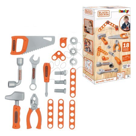 Outils et instruments - Ensemble de 6 outils de travail Tools Set Black&Decker Smoby - 6