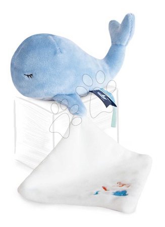 Igrače za crkljanje in uspavanje - Plišasti kit ninica Whale Blue Doudou et Compagnie - 1