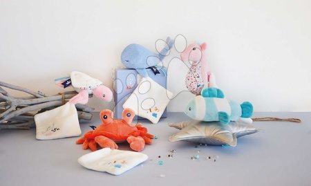 Igrače za crkljanje in uspavanje - Plišasti kit ninica Whale Blue Doudou et Compagnie - 5