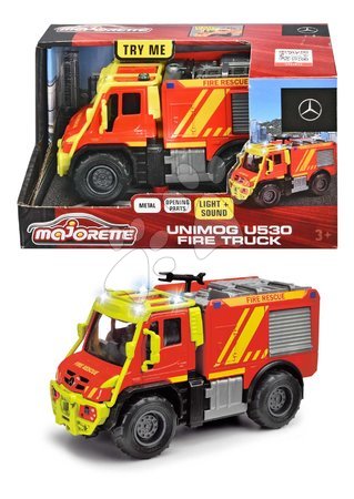 Teherautók - Tűzoltókocsi Unimog U530 Fire Truck Majorette - 2