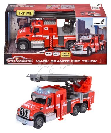 Lastwagen - Feuerwehrauto Mack Granite Fire Truck Majorette - 4