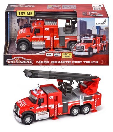 Lastwagen - Feuerwehrauto Mack Granite Fire Truck Majorette - 5