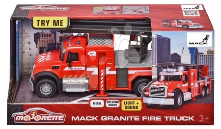 Lastwagen - Feuerwehrauto Mack Granite Fire Truck Majorette - 6