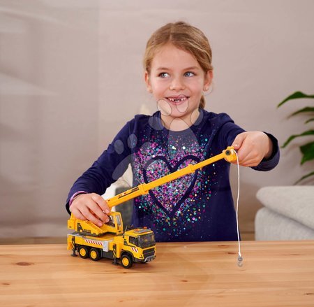 Játék építőgépek - Építőipari játékautó daruval Volvo Truck Crane Majorette - 8