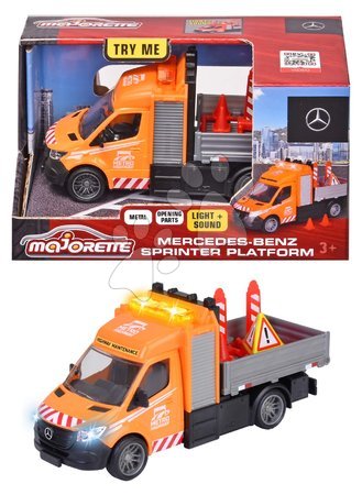 Macchine  di costruzione - Macchinina con cassone Mercedes-Benz Sprinter Platform Majorette - 4