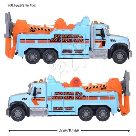 Teherautók - Vontatókocsi Mack Granite Tow Truck Majorette - 2