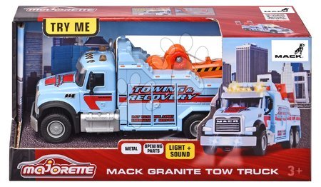 Teherautók - Vontatókocsi Mack Granite Tow Truck Majorette - 6