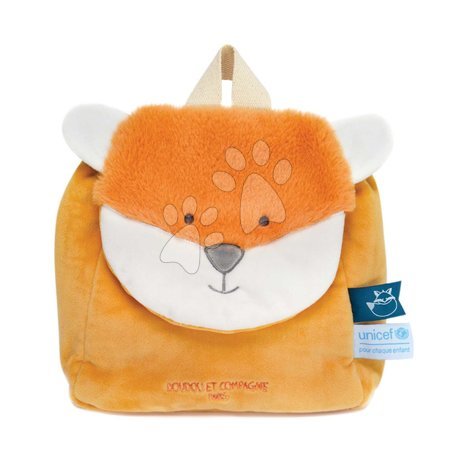  - Plyšový batoh Fox Backpack Unicef Collection oranžový od 18 mes