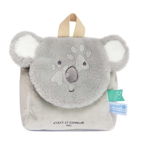  - Plyšový batoh Koala Backpack Unicef Collection sivý od 18 mes