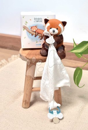 Juguetes para los más pequeños | Página 9 - Panda de peluche con cordón para chupete Red Panda Colección Unicef Doudou et Compagnie_1