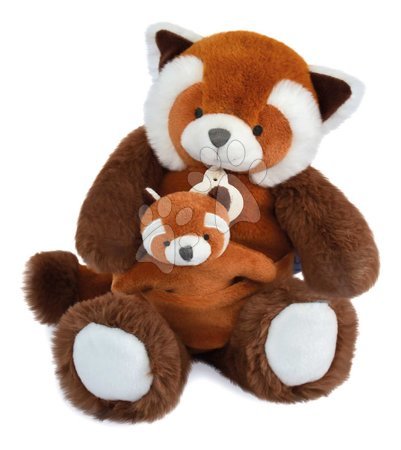 Toys for babies - Plyšová panda s mláďatkom Red Panda Unicef Collection Doudou et Compagnie