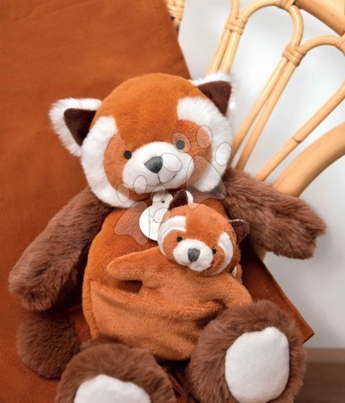 Toys for babies - Plyšová panda s mláďatkom Red Panda Unicef Collection Doudou et Compagnie_1