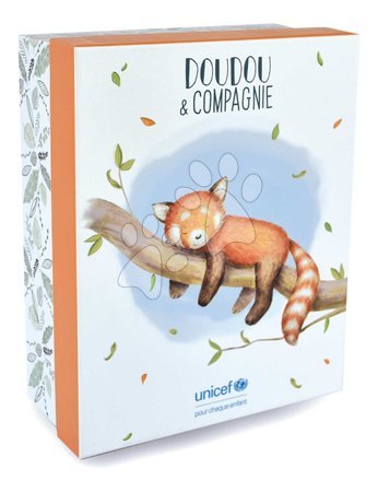 Plush animals - Plyšová panda s mláďatkom Red Panda Unicef Collection Doudou et Compagnie - 4